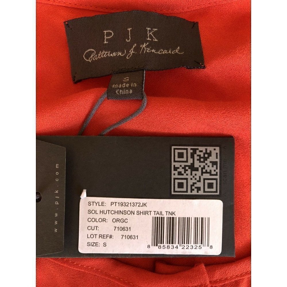 PJK Paterson J.Kincaid OraSol Hutchinson Shirt Tail Tank Top Size S PT19321372JK - Picture 4 of 10